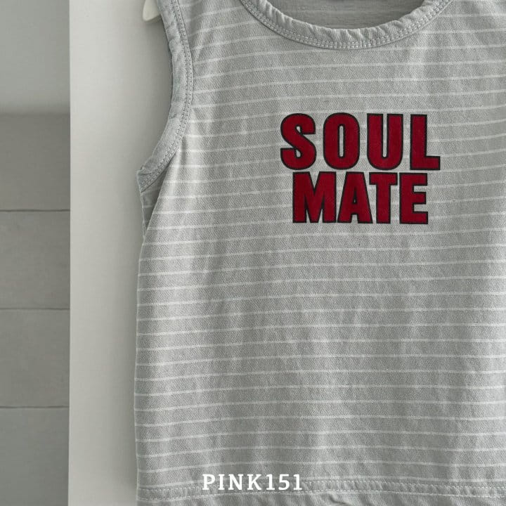 Pink151 - Korean Children Fashion - #kidsshorts - Soulmate Sleeveless Tee - 9