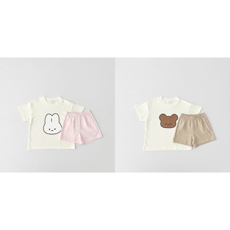 Pitapat - Korean Children Fashion - #fashionkids - Friend Summer Top Bottom Set - 10