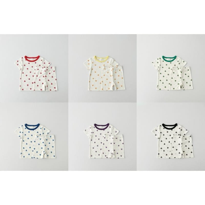 Pitapat - Korean Children Fashion - #minifashionista - Rainbow Heart Easy Wear - 10