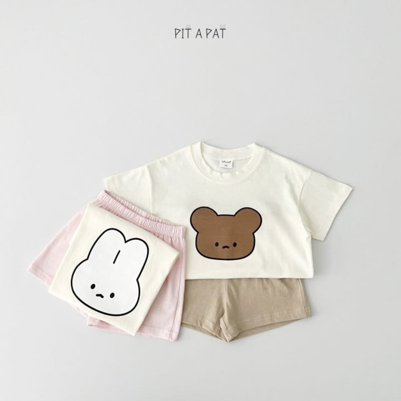 Pitapat - Korean Children Fashion - #prettylittlegirls - Friend Summer Top Bottom Set - 2