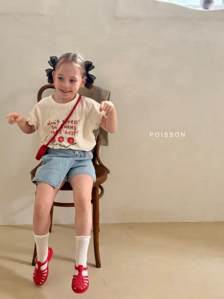 Poisson - Korean Children Fashion - #discoveringself - Plan Denim Skirts - 3