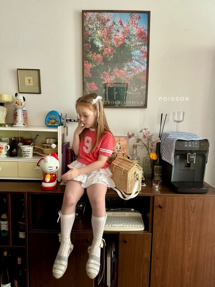 Poisson - Korean Children Fashion - #fashionkids - Eyelet Ribbon Socks - 9