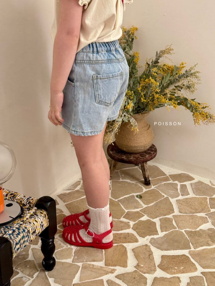 Poisson - Korean Children Fashion - #discoveringself - Plan Denim Skirts - 4