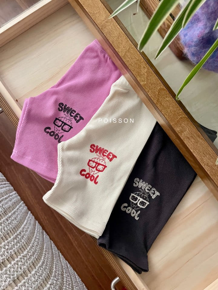 Poisson - Korean Children Fashion - #fashionkids - Berry Waffle Leggings - 2