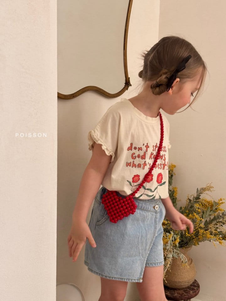 Poisson - Korean Children Fashion - #kidsshorts - Plan Denim Skirts - 5