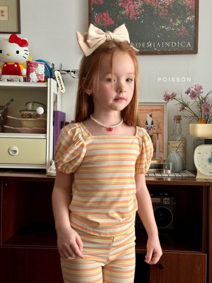 Poisson - Korean Children Fashion - #kidsshorts - Vivi ST Top Bottom Set - 4