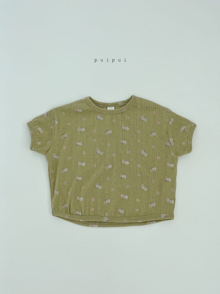 Puipui - Korean Children Fashion - #fashionkids - Blossom Top Bottom Set - 3