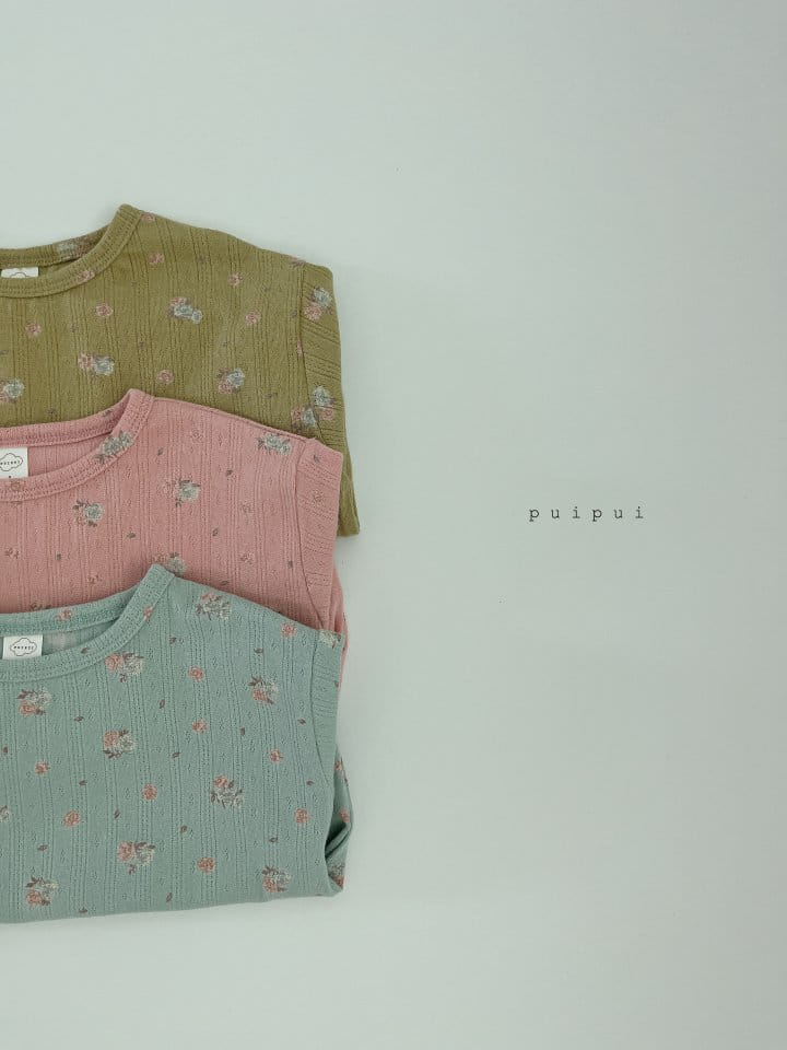 Puipui - Korean Children Fashion - #littlefashionista - Blossom Top Bottom Set - 8