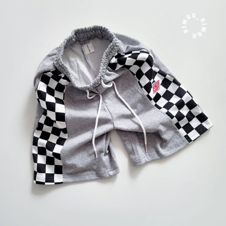 Riwoo Riwoo - Korean Children Fashion - #fashionkids - Side Check Half Pants - 7
