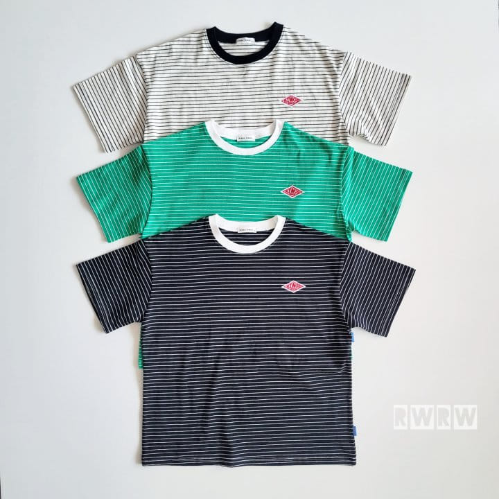 Riwoo Riwoo - Korean Children Fashion - #kidsshorts - Riwoo Small Line Box Tee - 5