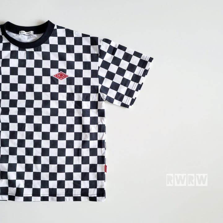 Riwoo Riwoo - Korean Children Fashion - #kidzfashiontrend - Riwoo Check Box Short Sleeve Tee - 2