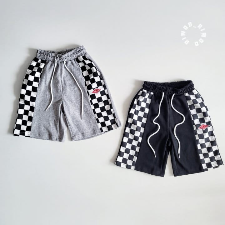 Riwoo Riwoo - Korean Children Fashion - #prettylittlegirls - Side Check Half Pants