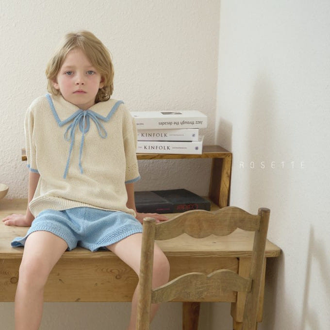 Rosette - Korean Children Fashion - #minifashionista - Tomi Short Sleeve Knit