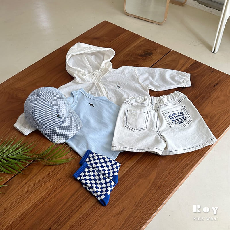 Roy - Korean Children Fashion - #fashionkids - Mind Embroidery Shorts - 6