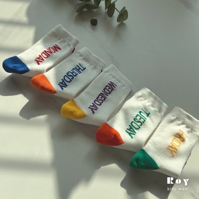 Roy - Korean Children Fashion - #minifashionista - Day Socks Set