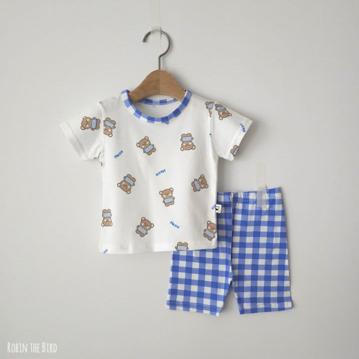Saerobin - Korean Children Fashion - #childofig - Hello Check Short Sleeve Easy Wear - 8