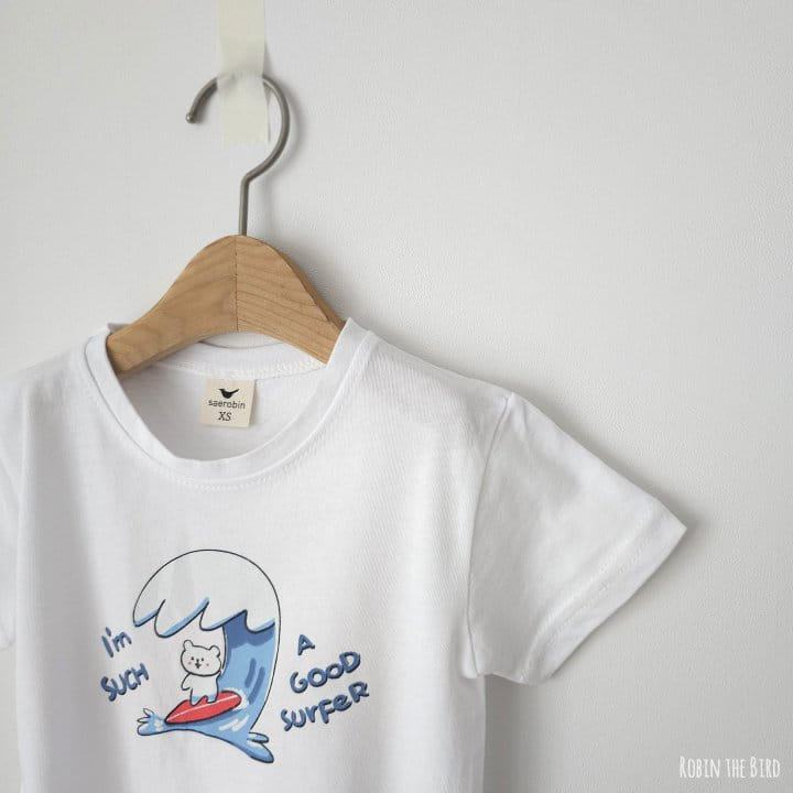 Saerobin - Korean Children Fashion - #childrensboutique - Surfer Short Sleeve Tee - 10