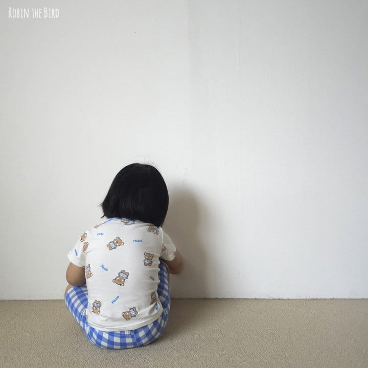 Saerobin - Korean Children Fashion - #minifashionista - Hello Check Short Sleeve Easy Wear - 3