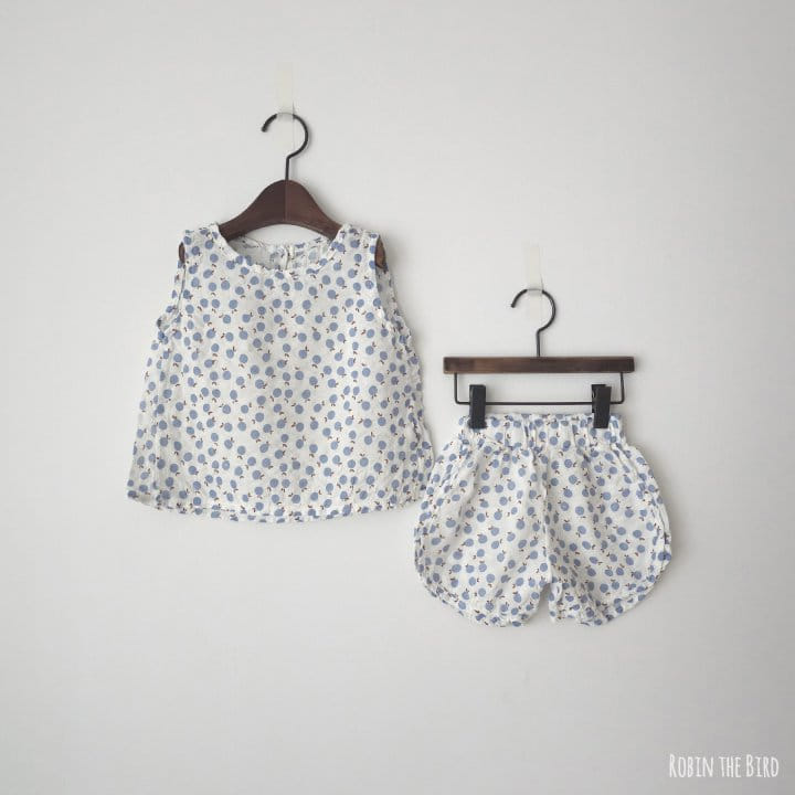 Saerobin - Korean Children Fashion - #todddlerfashion - Grapefruit Sleeveless Top Bottom Set - 7