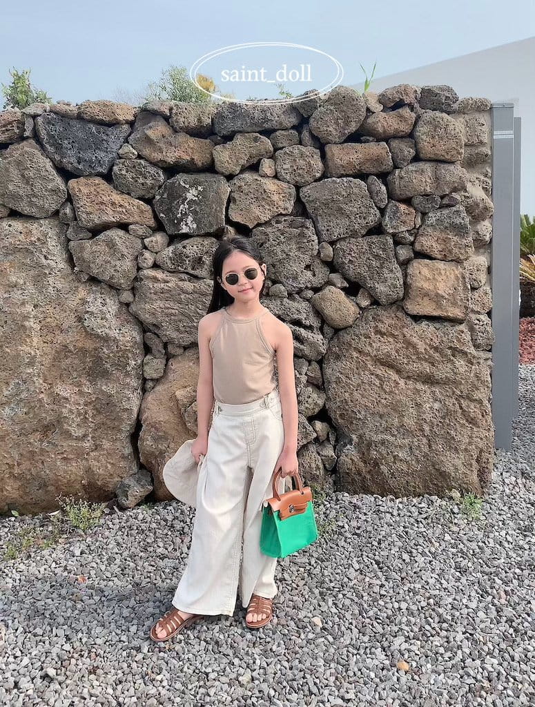 Saint Doll - Korean Children Fashion - #Kfashion4kids - Halter Neck Sleeveless Tee - 8