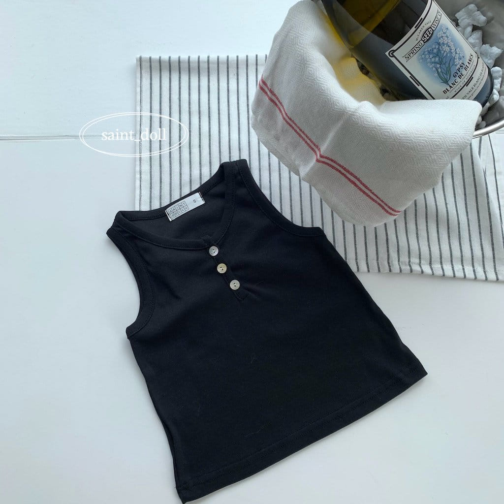 Saint Doll - Korean Children Fashion - #Kfashion4kids - Button Sleeveless Tee - 7