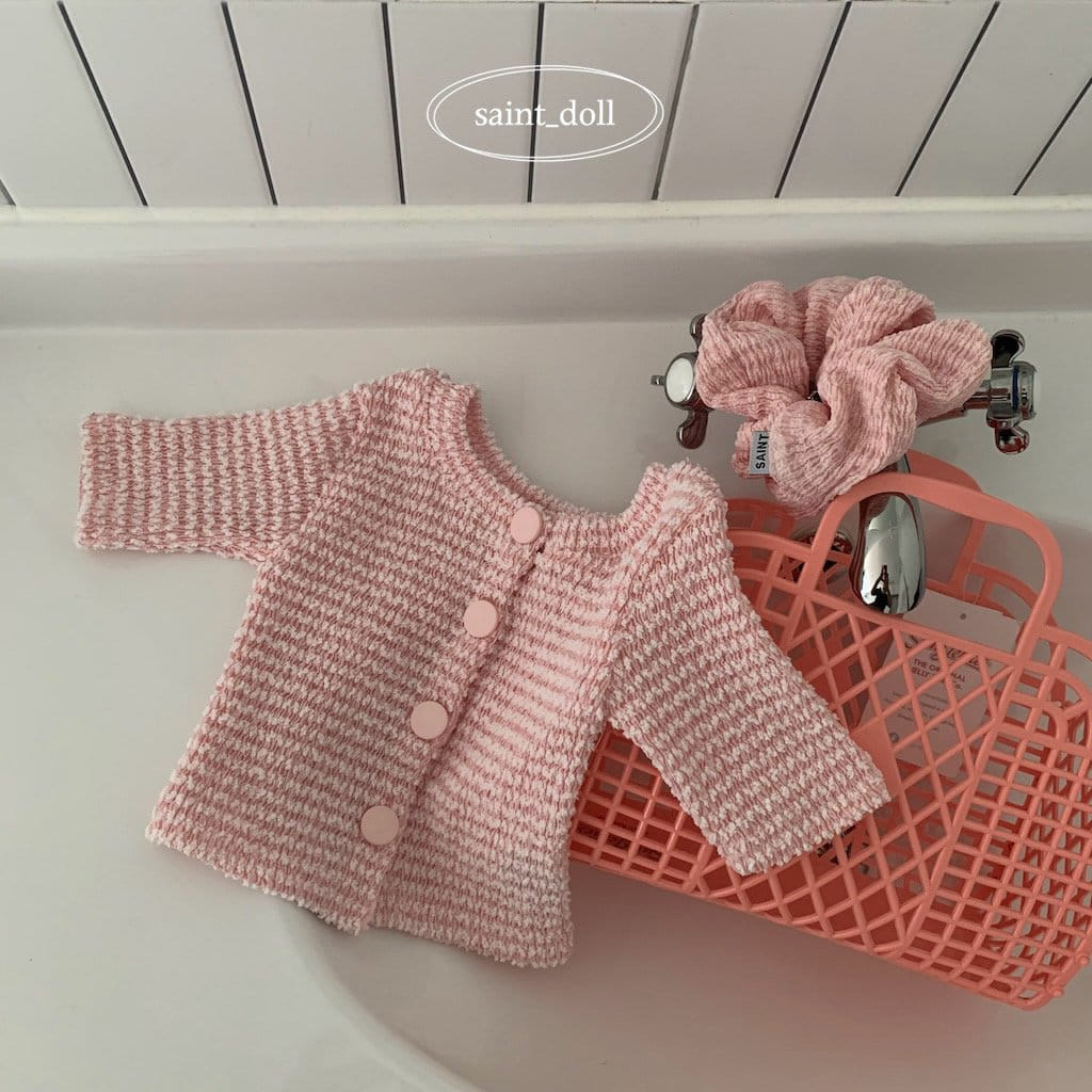 Saint Doll - Korean Children Fashion - #stylishchildhood - Pon Pon Wrinkle Cardigan With Mom - 4
