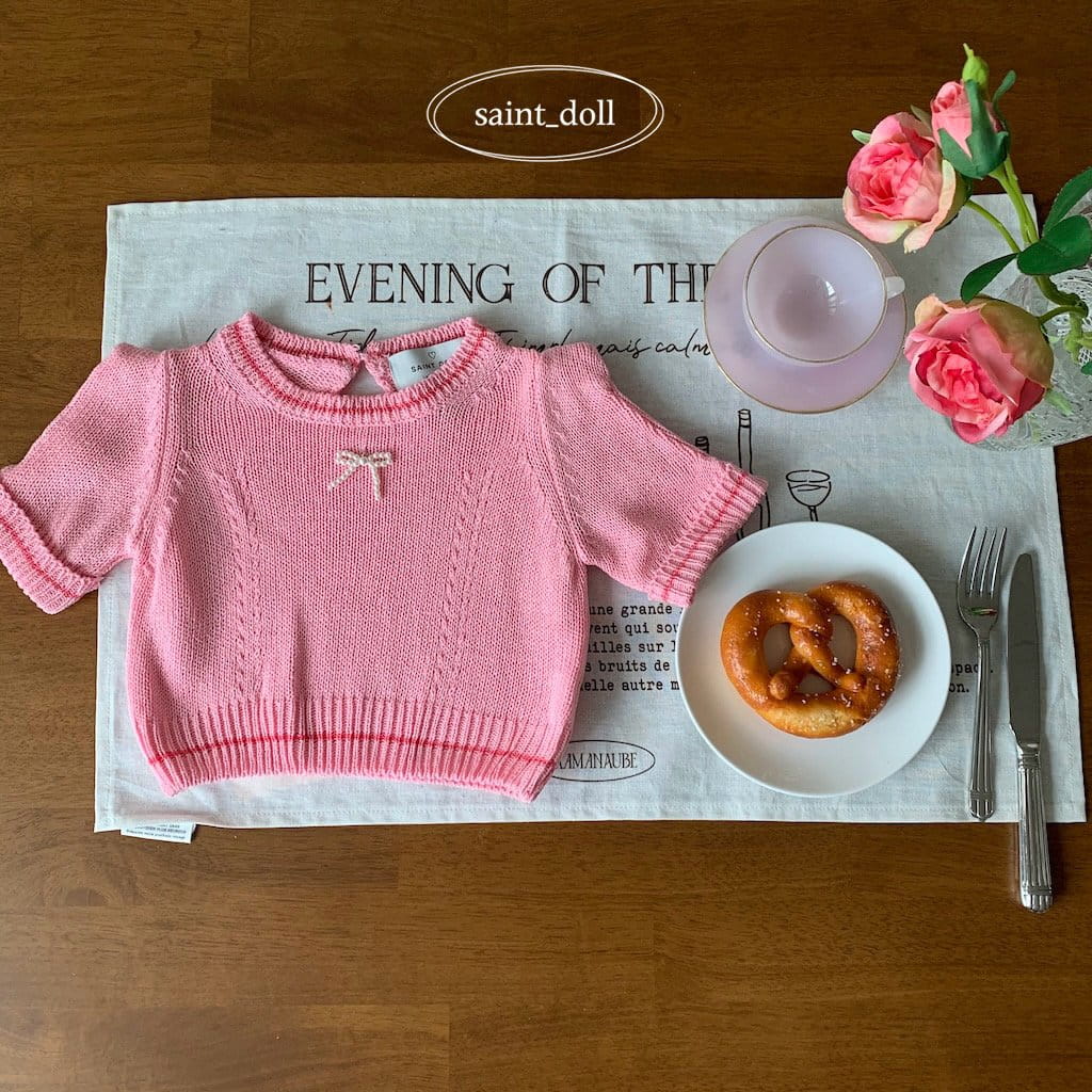 Saint Doll - Korean Children Fashion - #childofig - Ribbon Pearl Knit - 5