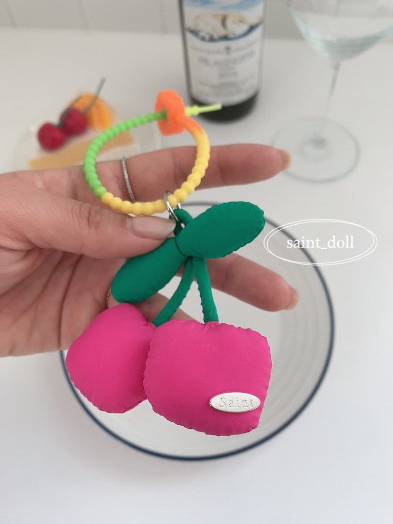 Saint Doll - Korean Children Fashion - #childofig - Cherry Key Ring - 3