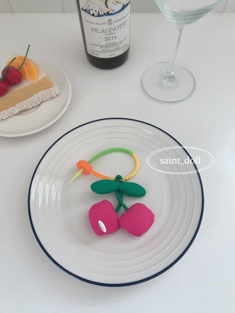 Saint Doll - Korean Children Fashion - #childofig - Cherry Key Ring - 4