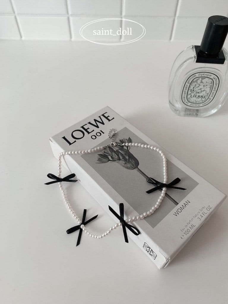 Saint Doll - Korean Children Fashion - #designkidswear - Ribbon Necklace - 2
