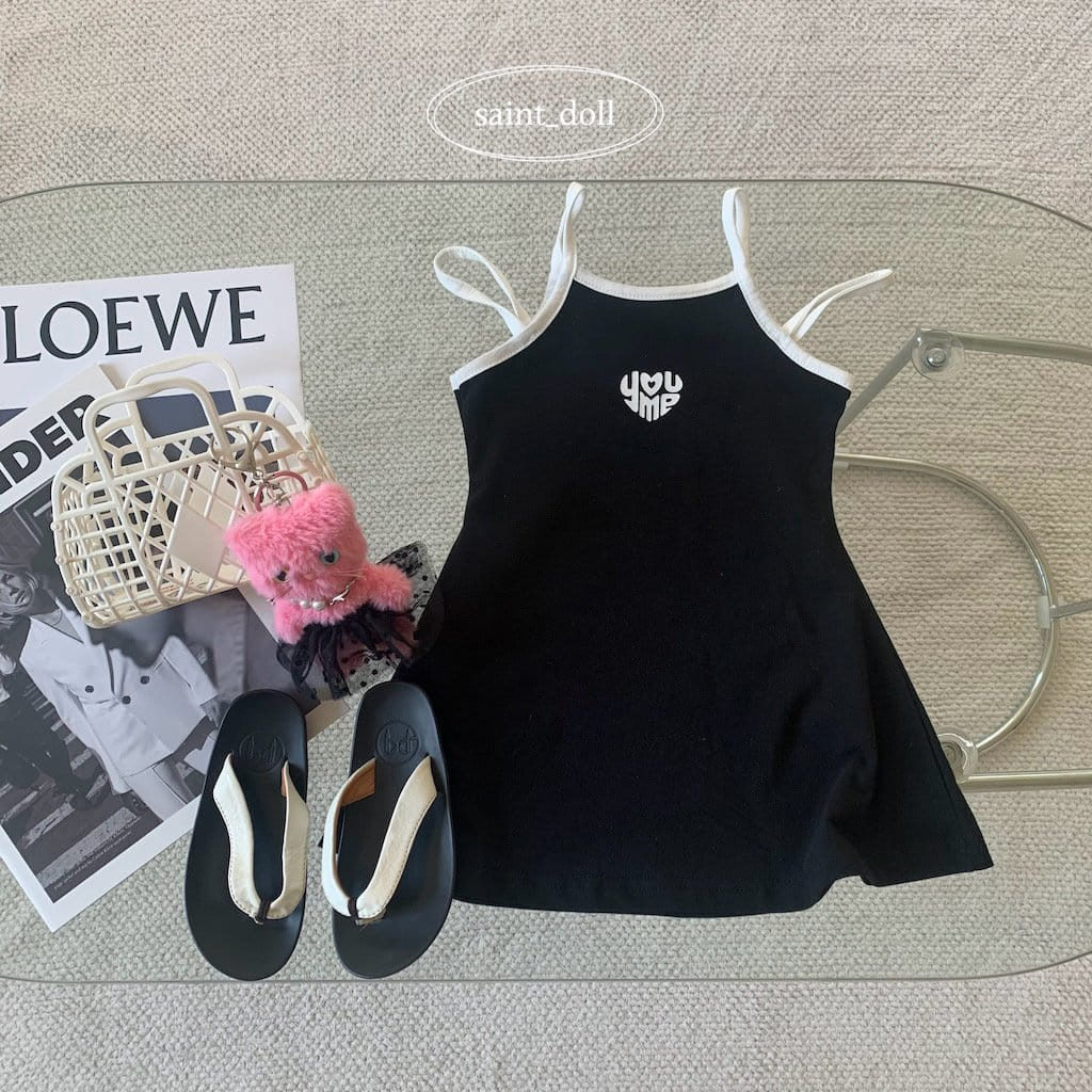 Saint Doll - Korean Children Fashion - #designkidswear - Love Me String One-Piece - 5