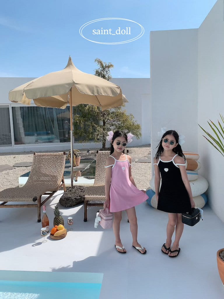 Saint Doll - Korean Children Fashion - #fashionkids - Love Me String One-Piece - 7