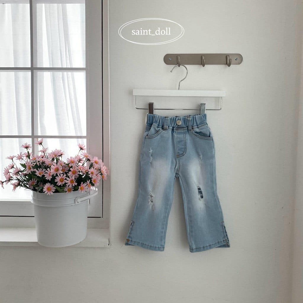 Saint Doll - Korean Children Fashion - #fashionkids - Side Slit Boots Cut Pants - 2