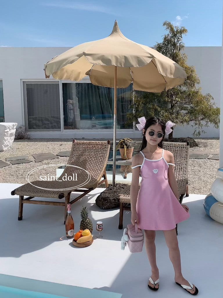 Saint Doll - Korean Children Fashion - #kidsshorts - Love Me String One-Piece - 8