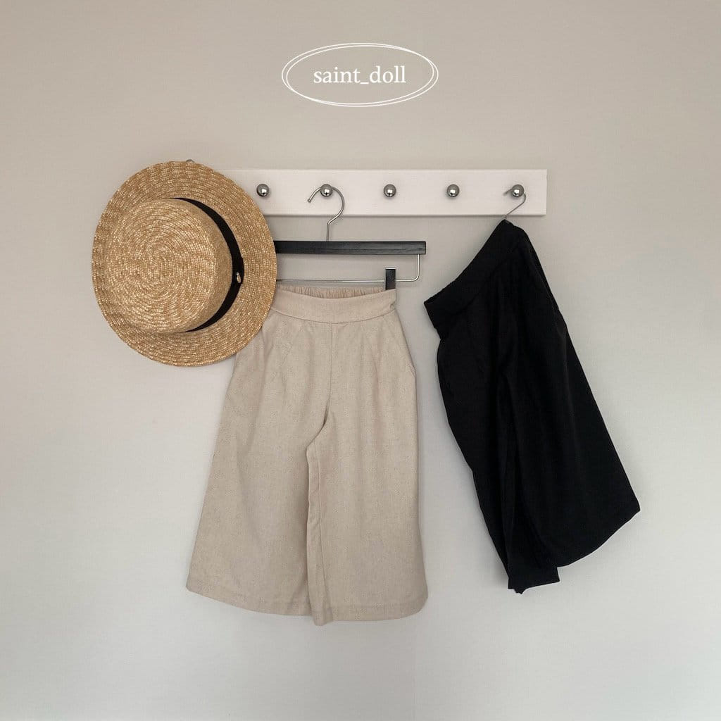Saint Doll - Korean Children Fashion - #kidsshorts - L Wide Pants With Mom - 2