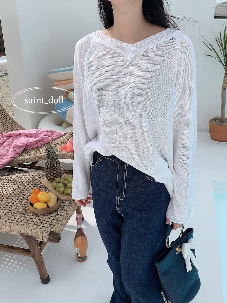 Saint Doll - Korean Children Fashion - #kidsstore - V Neck Knit With Mom - 8