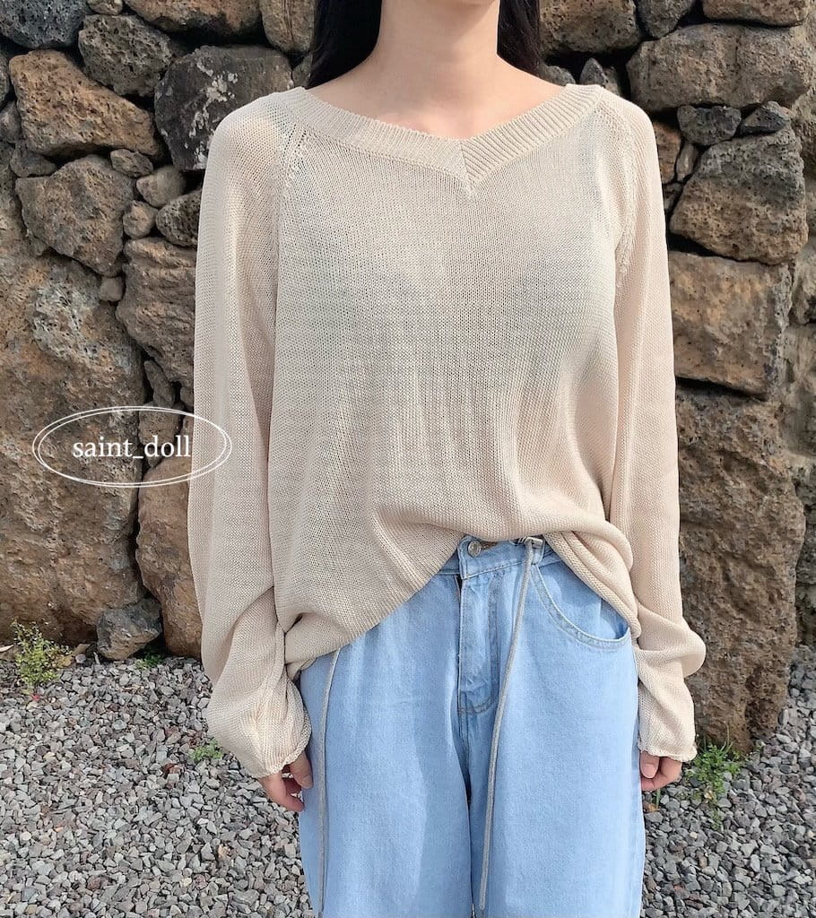 Saint Doll - Korean Children Fashion - #littlefashionista - V Neck Knit With Mom - 11