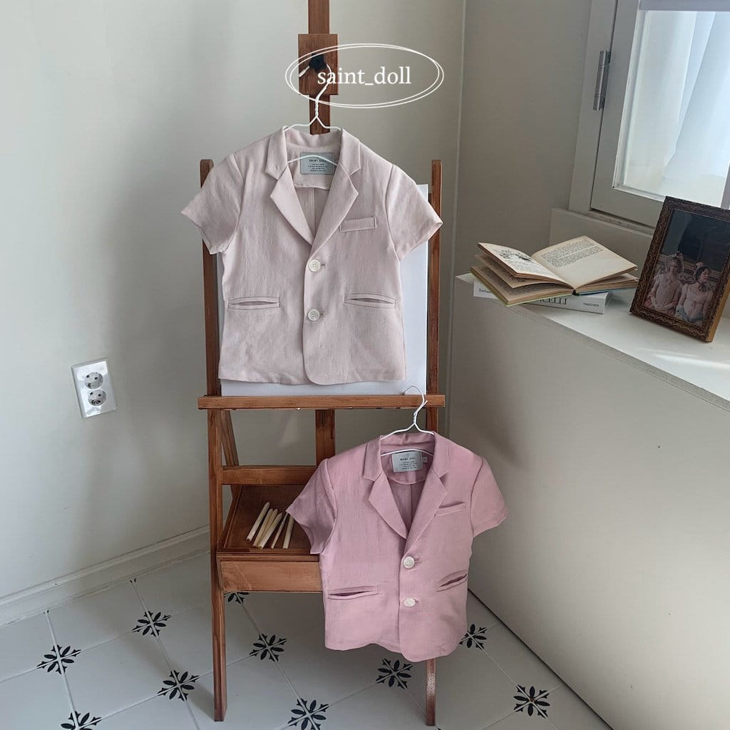 Saint Doll - Korean Children Fashion - #littlefashionista - City Short Sleeve Jacket With Mom - 8