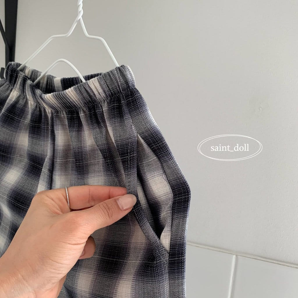 Saint Doll - Korean Children Fashion - #magicofchildhood - Check String Pants - 3