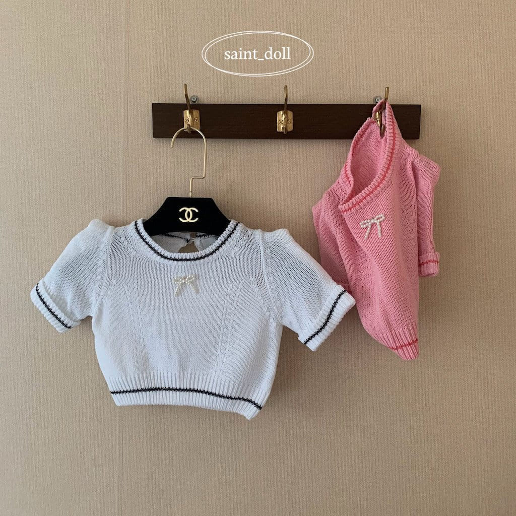 Saint Doll - Korean Children Fashion - #magicofchildhood - Ribbon Pearl Knit - 2