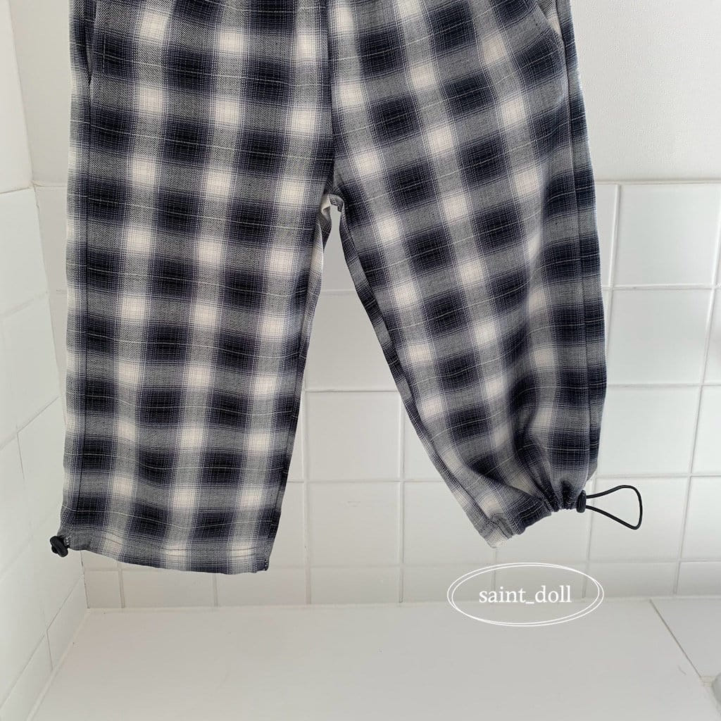 Saint Doll - Korean Children Fashion - #magicofchildhood - Check String Pants - 4