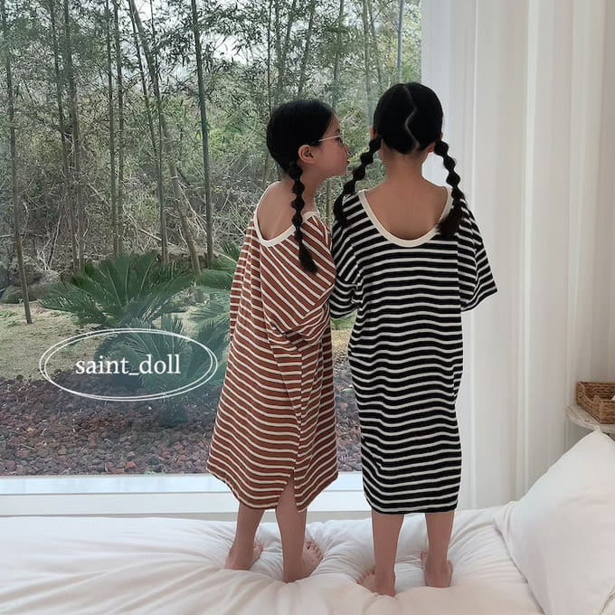 Saint Doll - Korean Children Fashion - #minifashionista - Back Cut One-Piece With Mom