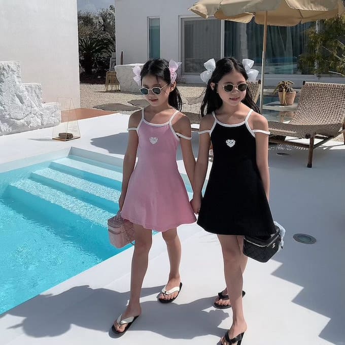Saint Doll - Korean Children Fashion - #prettylittlegirls - Love Me String One-Piece