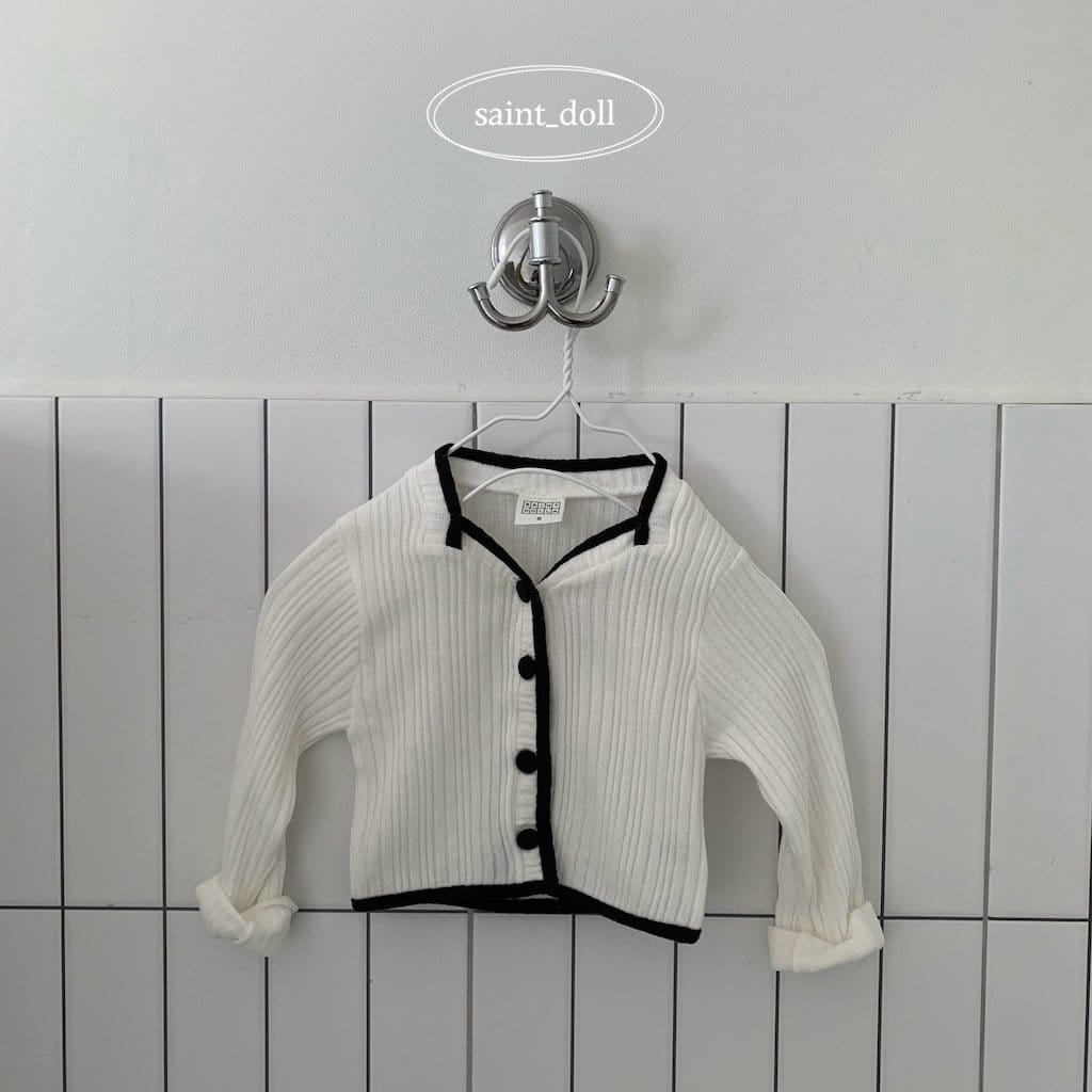 Saint Doll - Korean Children Fashion - #toddlerclothing - Cong Button Color Cardigan - 4