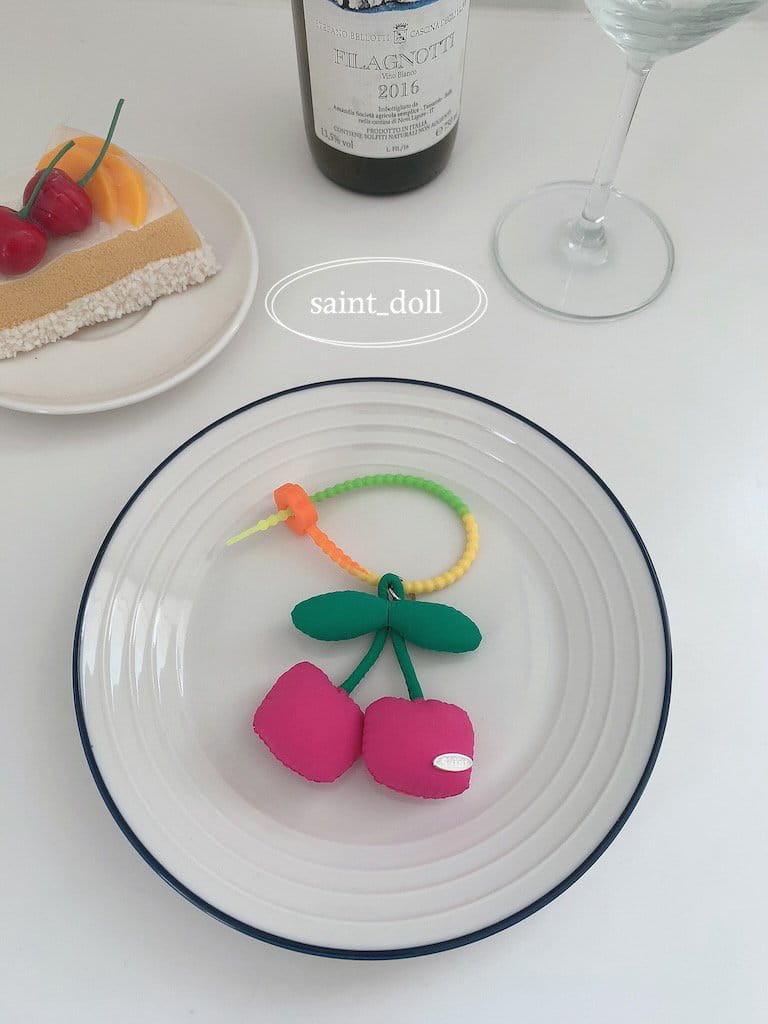 Saint Doll - Korean Children Fashion - #stylishchildhood - Cherry Key Ring - 2
