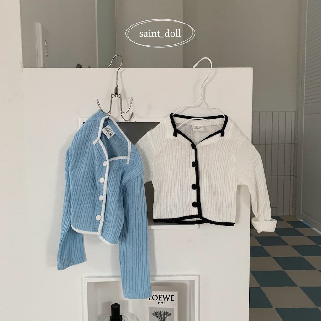 Saint Doll - Korean Children Fashion - #todddlerfashion - Cong Button Color Cardigan - 2