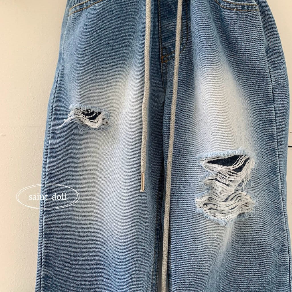 Saint Doll - Korean Children Fashion - #todddlerfashion - Back Pocket Vintage Pants With Mom - 6