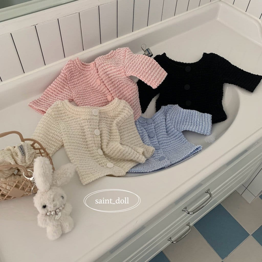 Saint Doll - Korean Children Fashion - #toddlerclothing - Pon Pon Wrinkle Cardigan With Mom - 2