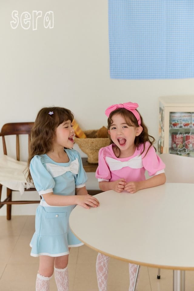 Sera - Korean Children Fashion - #childrensboutique - Pearl Skirt Top Bottom Set - 7