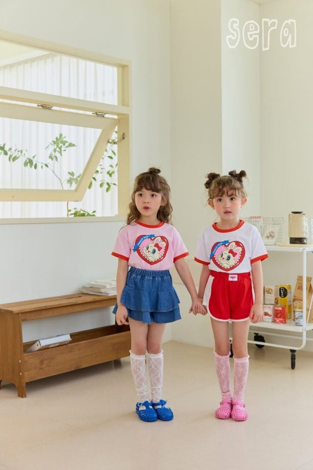 Sera - Korean Children Fashion - #childrensboutique - Denim Flare Skirt Pants - 6